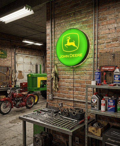 Enseigne john deere vintage - john,