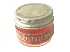 ? 1920s 1930s PEGGY SAGE ROSE CUTICLE CREAM FOIL LABEL NY Vintage NOS REDUCED