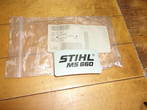 Stihl oem ms660 model - stihl, plate