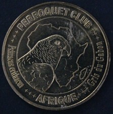 JETON MDP 67 PERROQUET CLUB GRIS DU GABON 2008