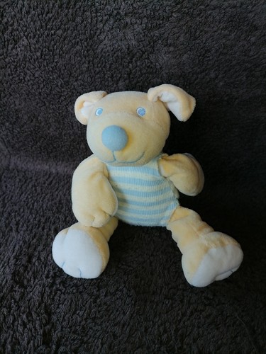 Doudou peluche chien - , jaune