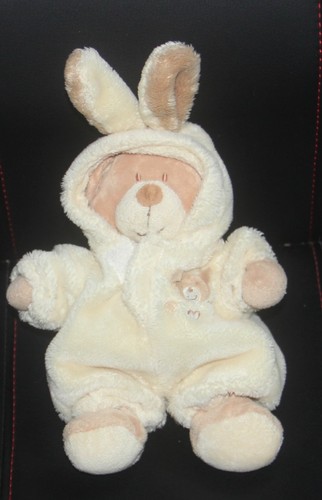 Doudou ours déguisé lapin - doudou,