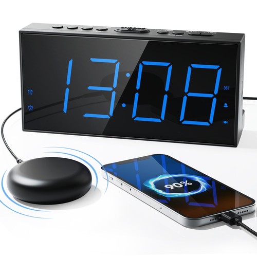 Loud vibrating alarm clock for - loud,
