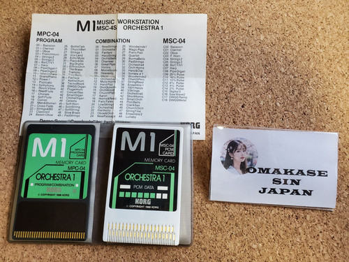 Korg mpc program card - korg, m1