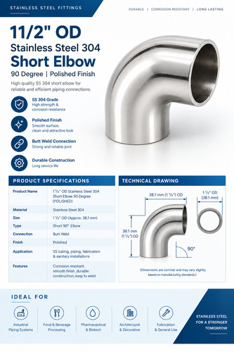 Pièces coude inox 304 - 10, 90°