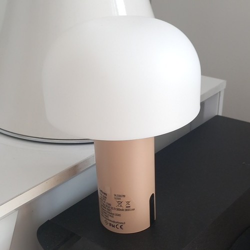 Lampe table blanc beige - table, blanc/beige