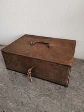 Old cash register. Metal Safe