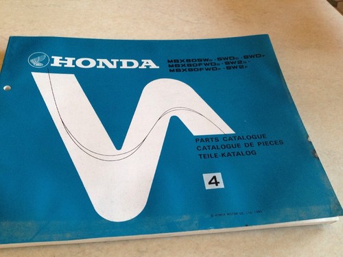 Honda part list mbx80 mbx - part,