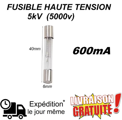 Fusible 5kv 600ma pour - fusible,