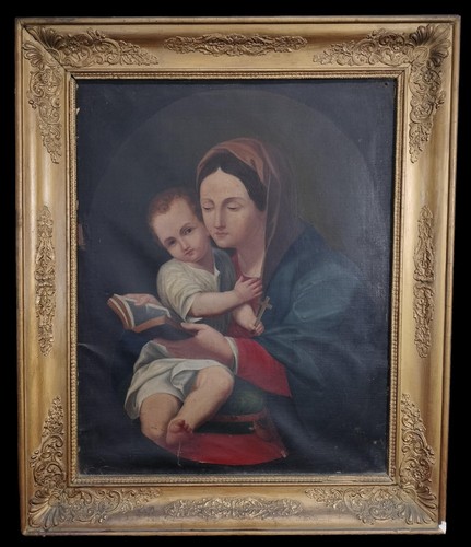 Vierge lectant avec enfant - lectant, l'enfant