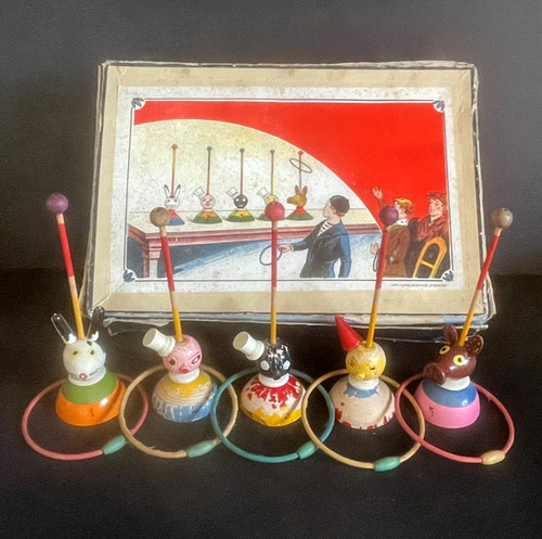 Jouet ancien bois peint - ancien,