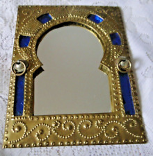 Glace Miroir marocain dinanderie traditionnelle laiton embouti