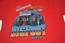 FORD MONSTER TRUCK BIG FOOT 4X4 X4 T-Shirt L Single Stitch BANTAM USA Vtg RED