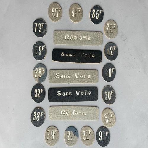 Lot etiquettes chapeau avec - etiquettes,