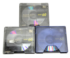 LOT 3 MD SONY MINIDISC MDW 60