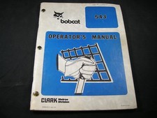 Bobcat 543 Skid Steer Loader Operators Operation Maintenance Manual Book Catalog