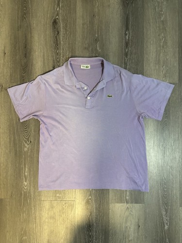 Polo lacoste vintage mauve - polo,