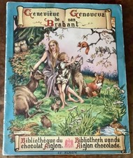 Album chromos Geneviève de Brabant - chocolat Aiglon - complet