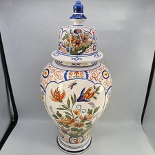 Grande potiche en faïence