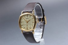 Vintage 1982 [Near Mint] Seiko 5931-5350 Gold Octogonal Quartz Men's Watch Japan