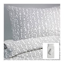 IKEA Linge de Lit - Krakris 2-teilig 155 X 220 CM Litterie & 80 x 80 Neuf & Ovp
