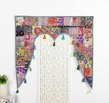 Toran Indien Brodé Suspendu À La Porte Décoration Murale En Patchwork
