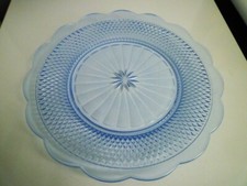 1995 Villeroy et Boch 4 Plates in Crystal Blue