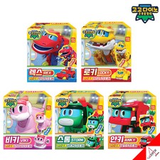 Gogo Dino Mini 5 pcs Robots Toy Set-Dinosaur Transformer Robot Corée Authentique