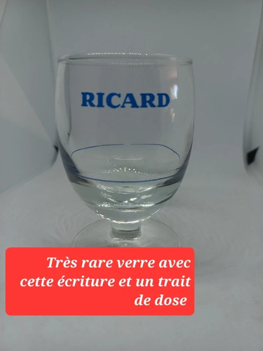 Rare verre ricard - avec, cette