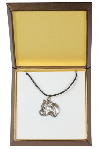 Collier argent amstaff type - collier,