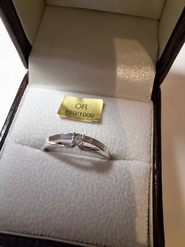 Bague solitaire diamant - bague,