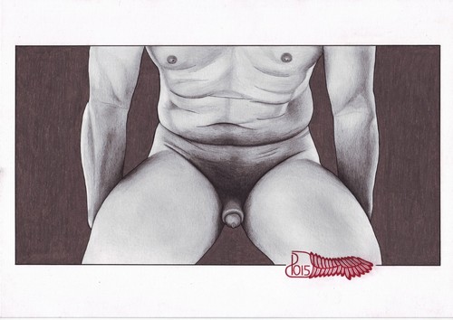 Croquis dessin art masculin - dessin, nu