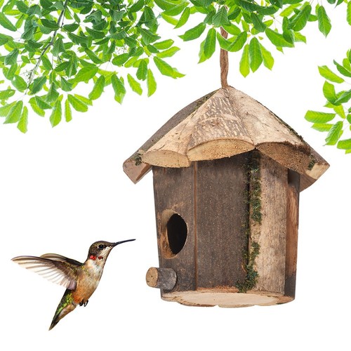Cabane oiseaux en bois - ��,