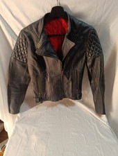 Blouson Moto Femme Cuir Vintage 80/90 Modern Sport Paris. TBE
