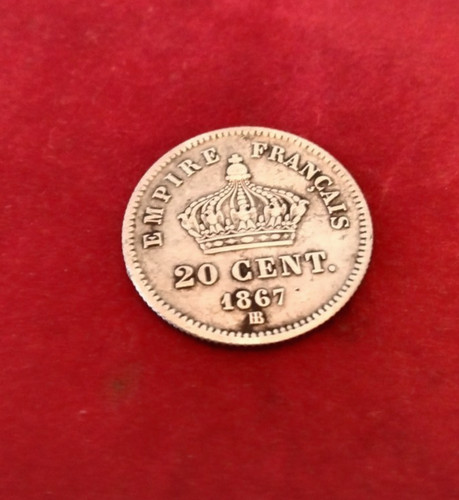 Pièce argent centimes - argent, 20