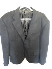 Izac 4men Mens Comfort Blazer Size 46R Black 90% Wool/10% Cashmere Formal Italy