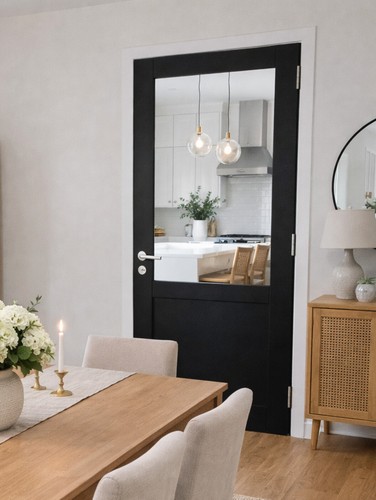 Bloc porte atelier - noir, sans