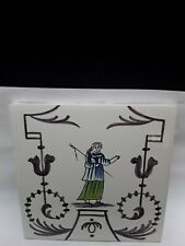 Ancien Carreau Carrelage Desvres Décor Vieux Lille Tiles Earthenware Azulejos 