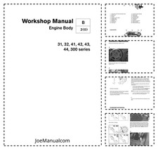 Volvo Penta 31 32 41 42 43 44 300 Series Marine Engines Engine Body Workshop ...