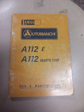 Autobianchi/Lancia A112 ABARTH 70HP use and maintenance 