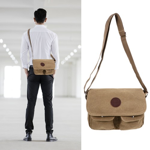 Men vintage canvas casual - canvas, bag