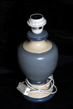 Pied de lampe céramique bleue