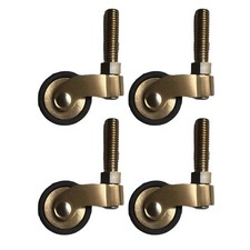 Roulettes de meubles 4 pièces laiton résistant 360 degrés roulement silencieu