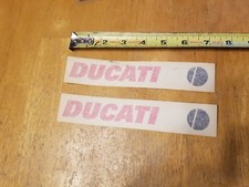 NOS Genuine Original Ducati Decals Stickers - Vintage