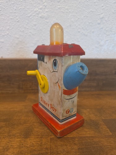 1958 fisher price wooden perky - 1958,