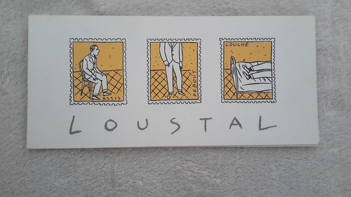 Loustal carton serigraphie - carton, serigraphie+