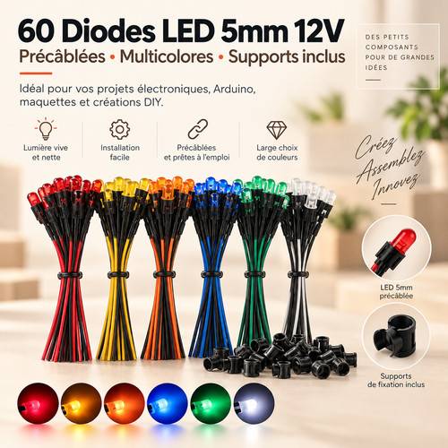 Diodes led 5mm - 60,