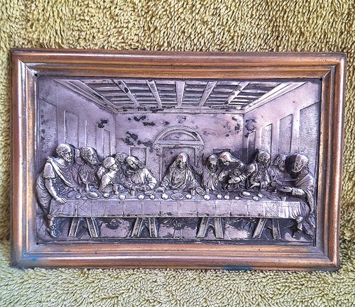 Bas relief bronze - bronze, plaqué