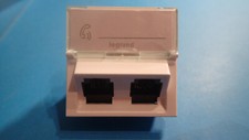 Legrand 76506 ou 765 06 - DOUBLE Prise Internet RJ45 Legrand Mosaic Cat. 6 FTP
