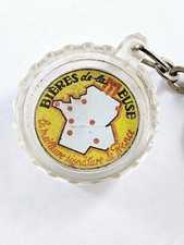 KEYCHAIN - BREWERIES de la MEUSE - 3D Capsule Vintage Beers 1960s -